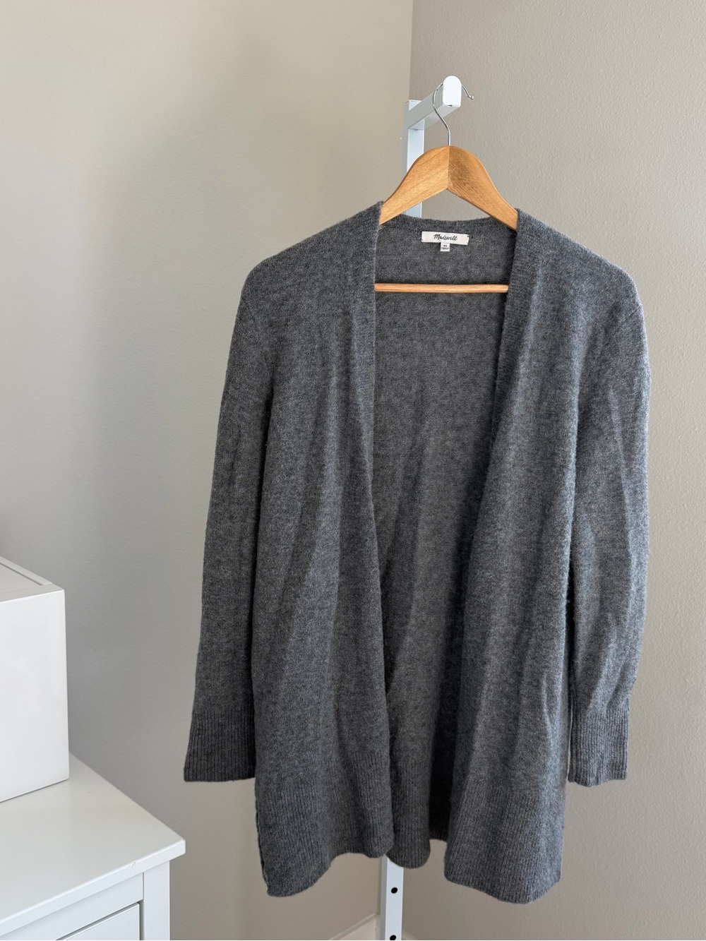 Madewell size XS Grey Open-Front Women's Cardigan Sweater